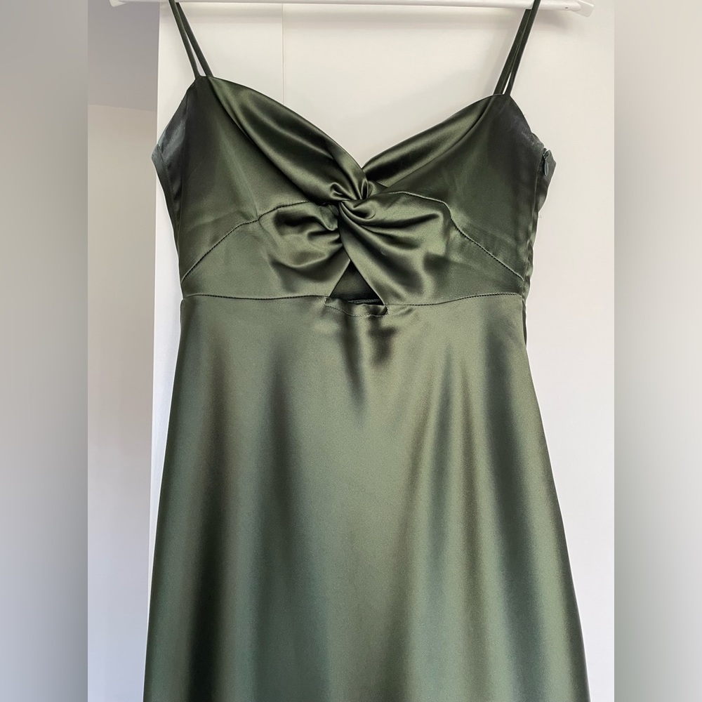 Olive green dress